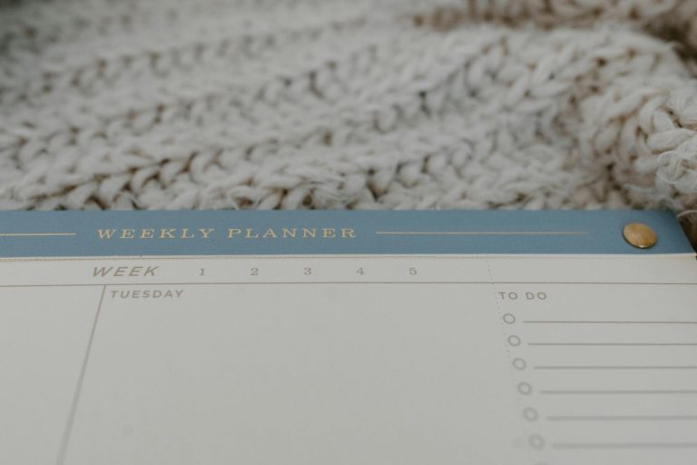 weekly planner sunday planning