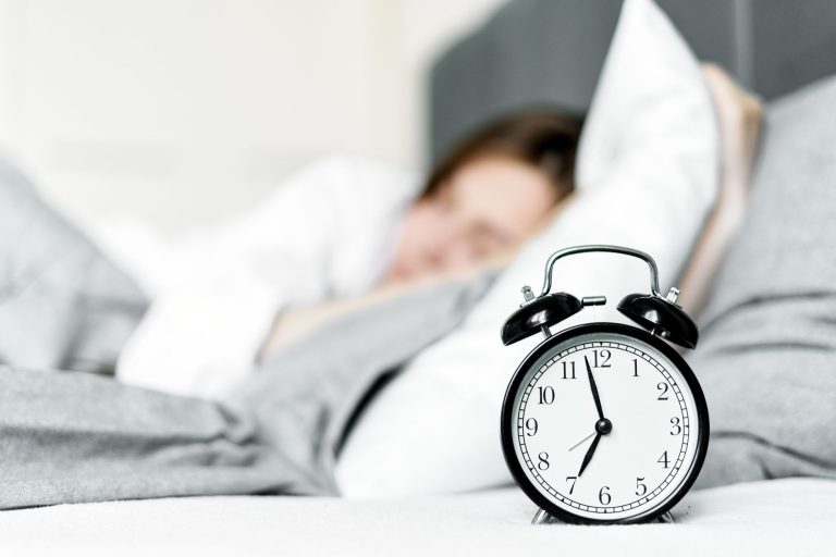 alarm clock morning bed