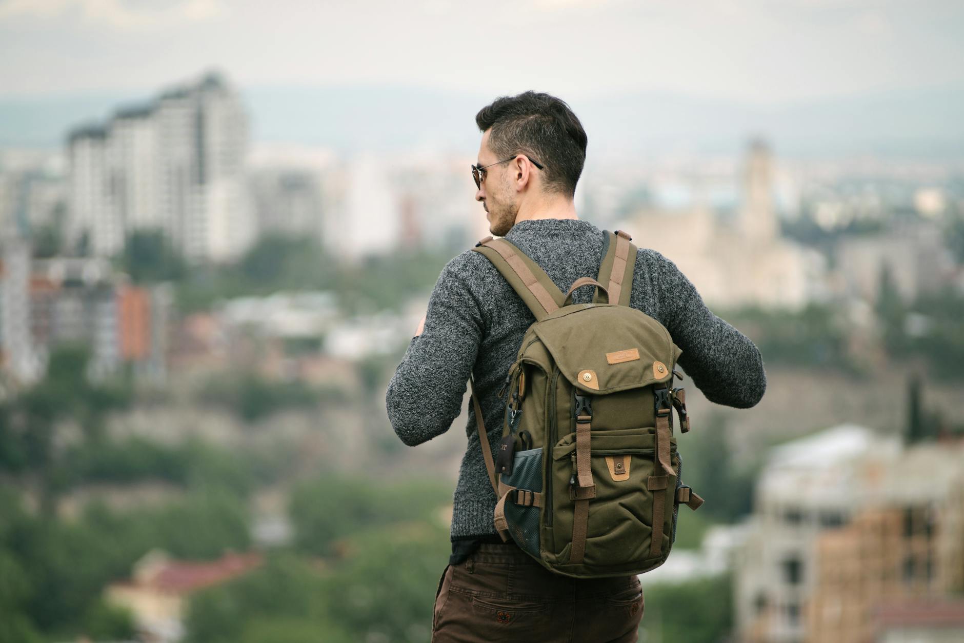 solo travel backpack airport
