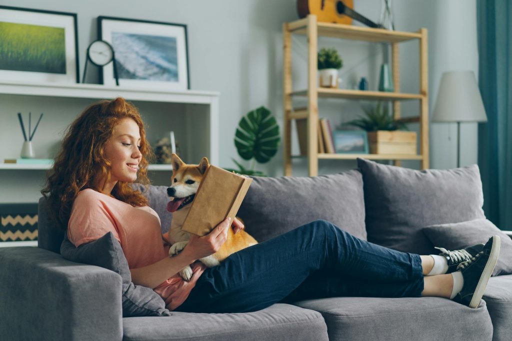 staycation home relax couch