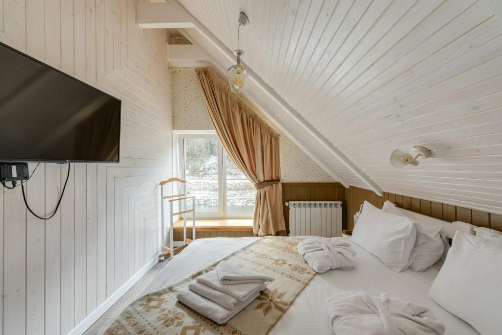 guest room cozy bed welcoming