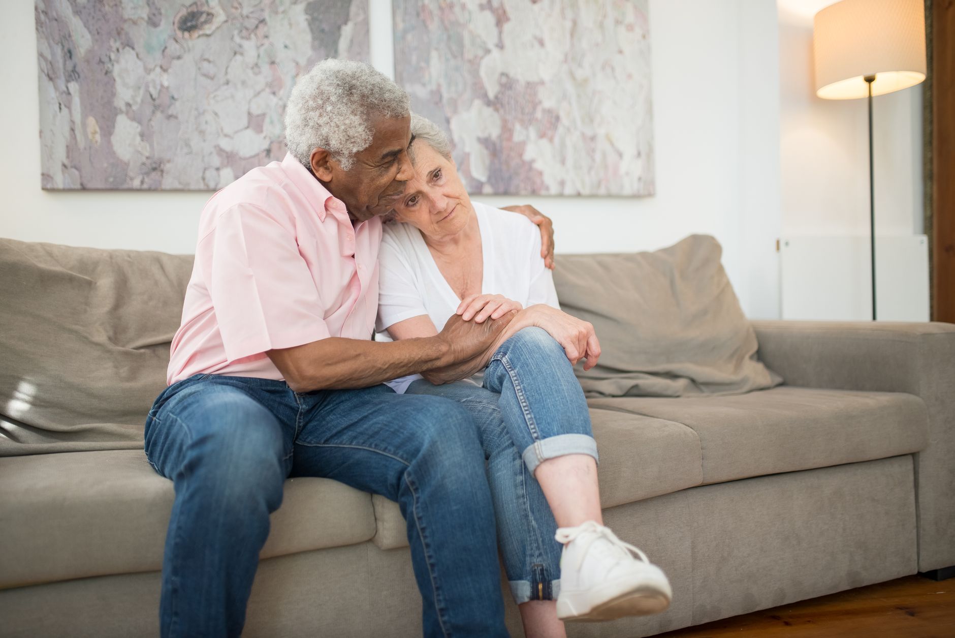 couple support comfort home