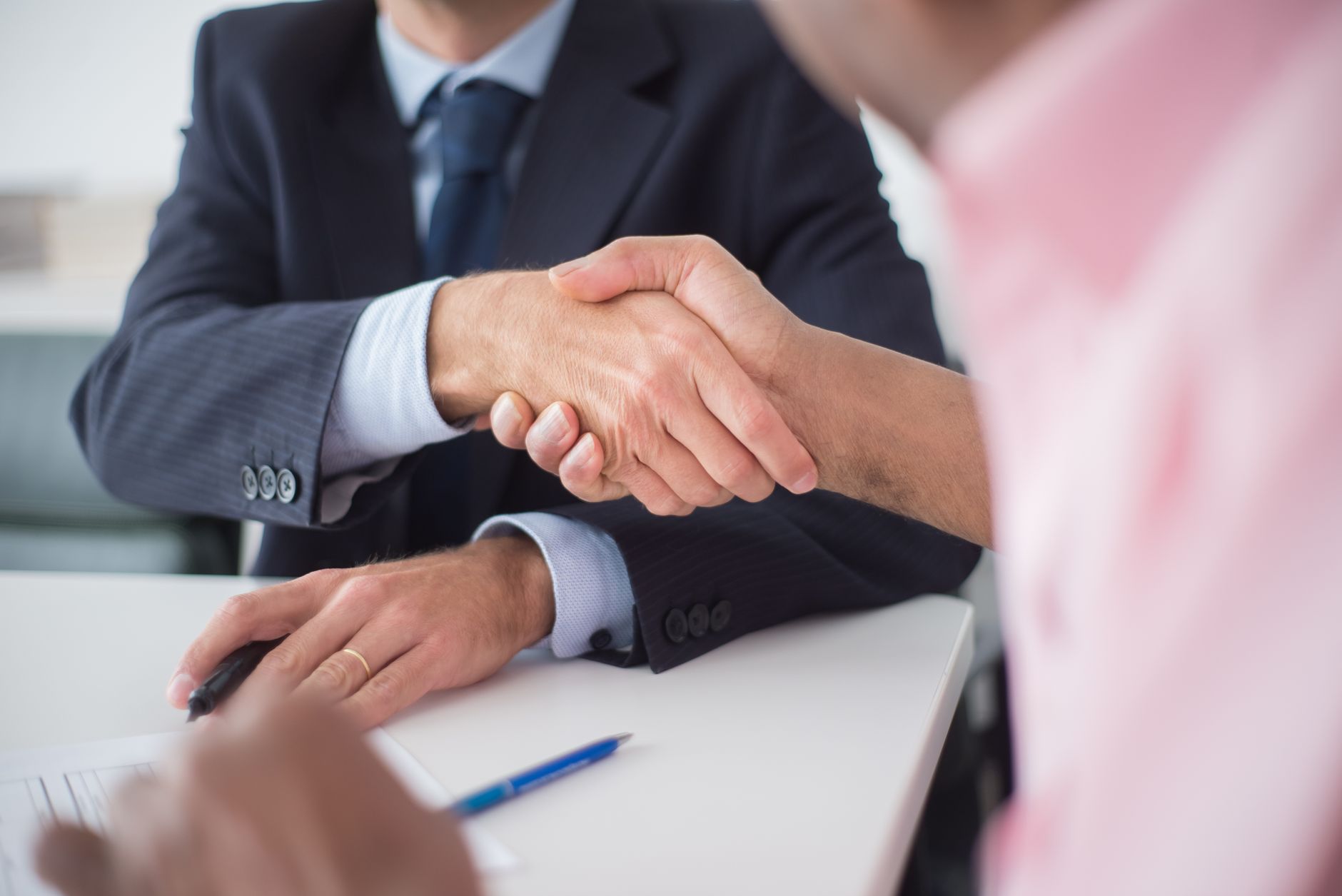 negotiation business handshake table