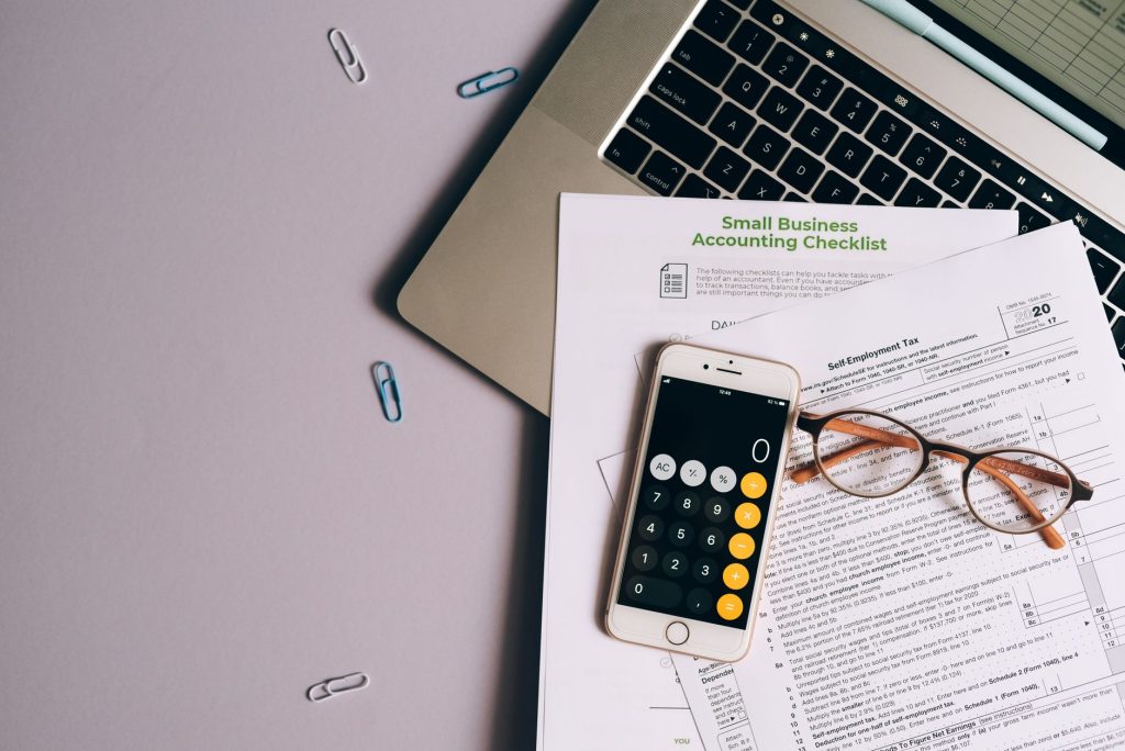 small business accounting laptop