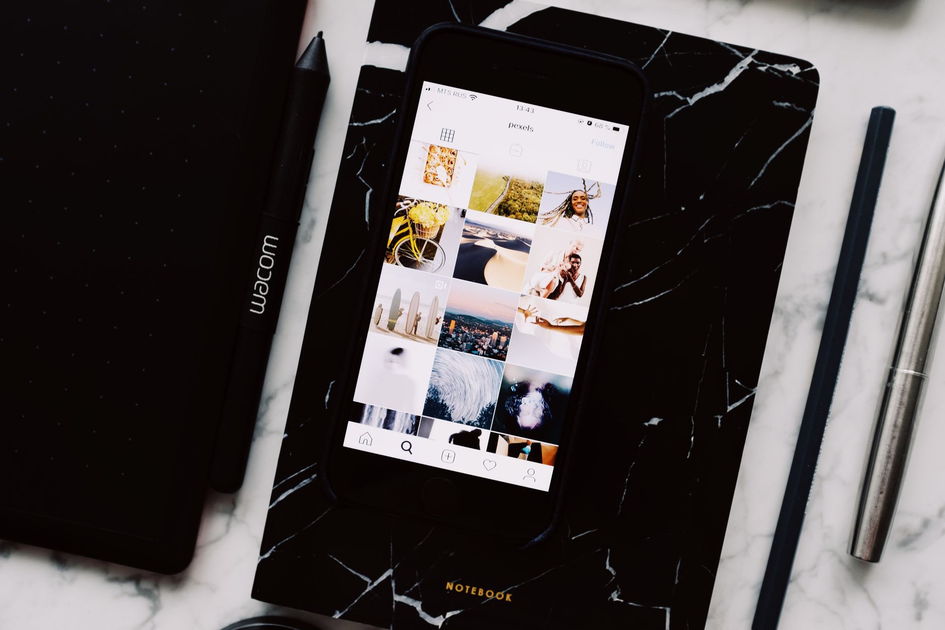 instagram phone content business