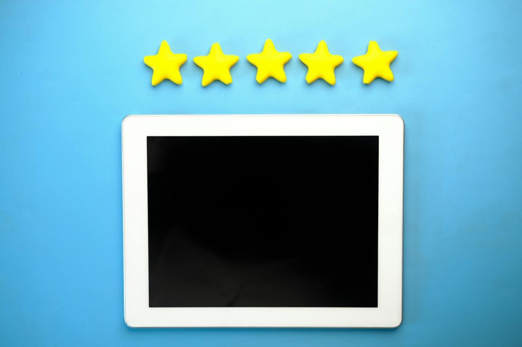 online reviews stars rating