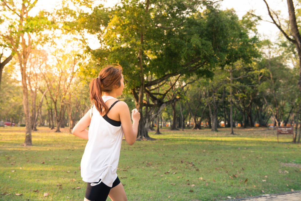 running runner park morning