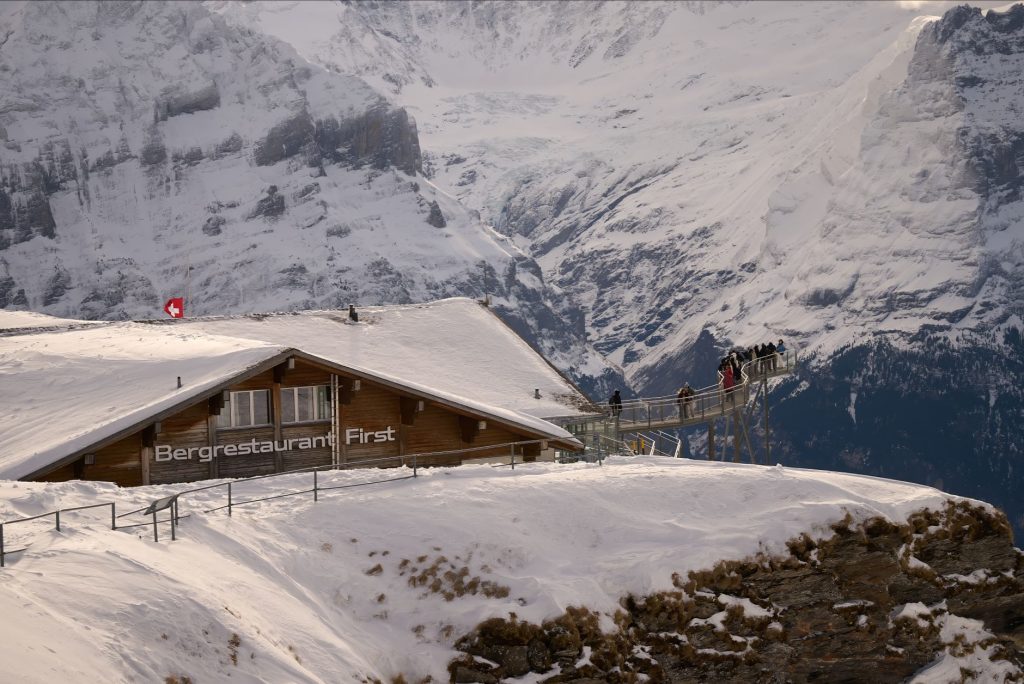 ski mountains winter first time