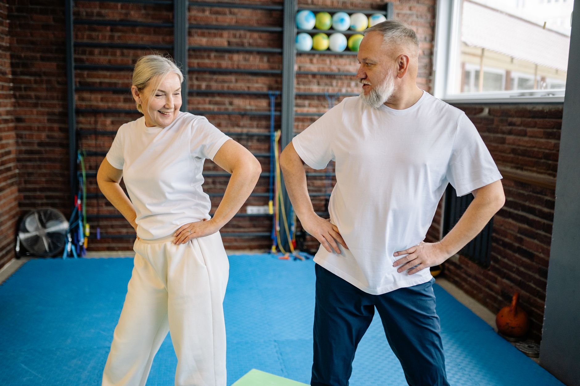 senior fitness gym walking