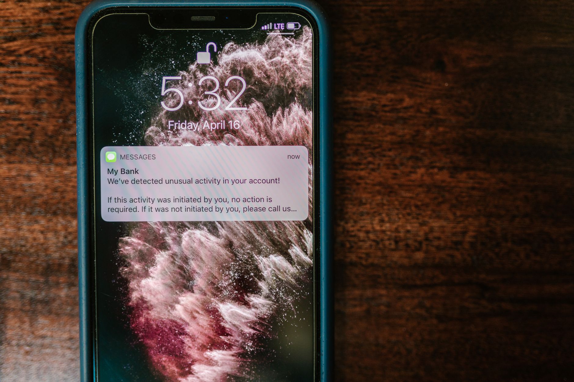 online banking security phone