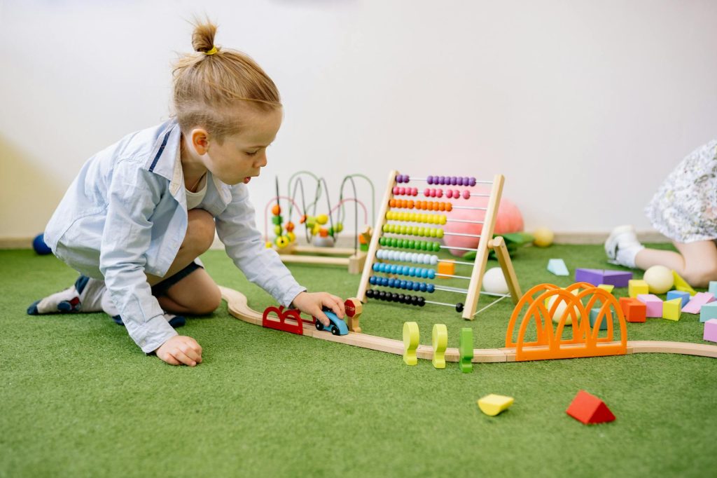 kids playing independently room