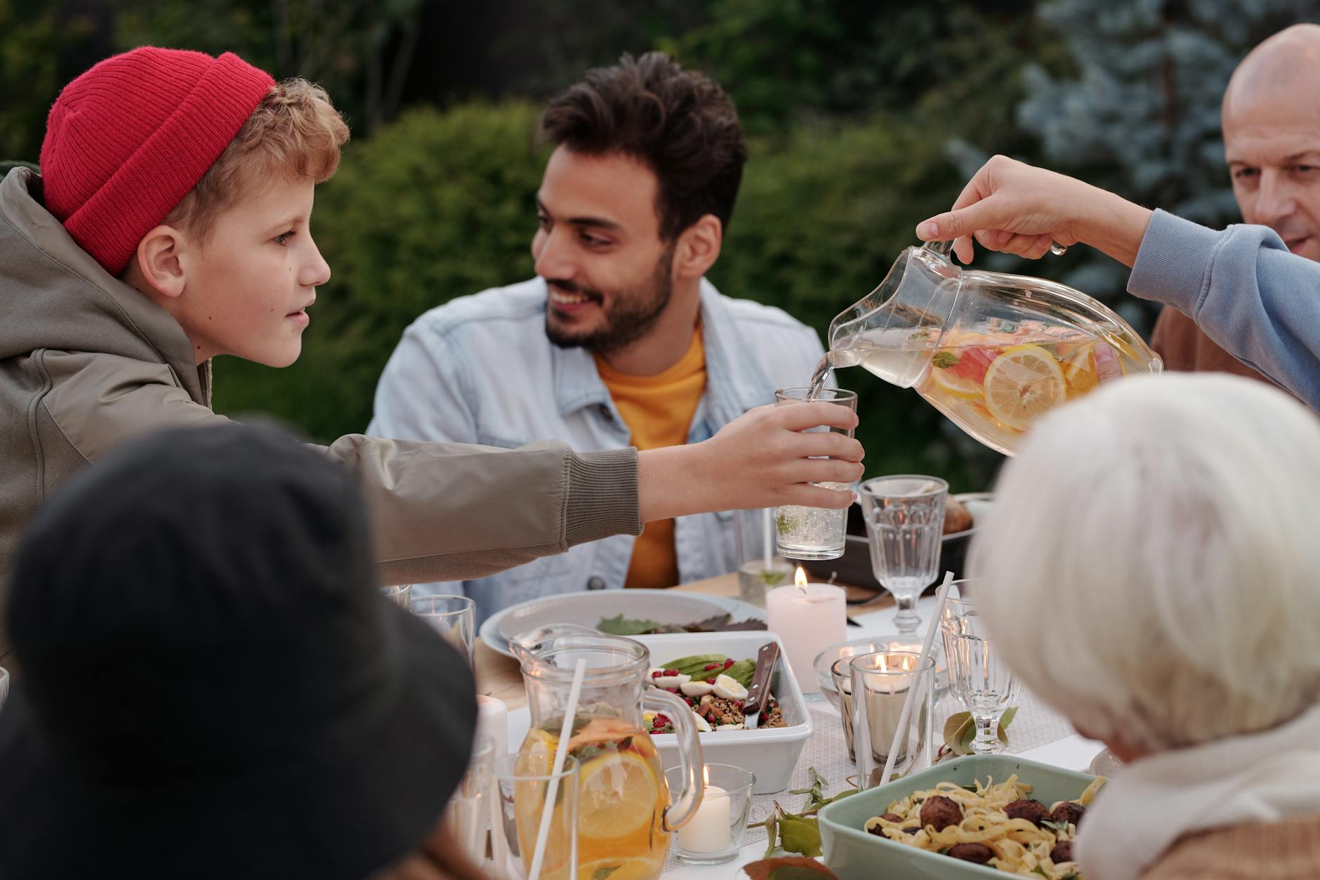 sunday family lunch table