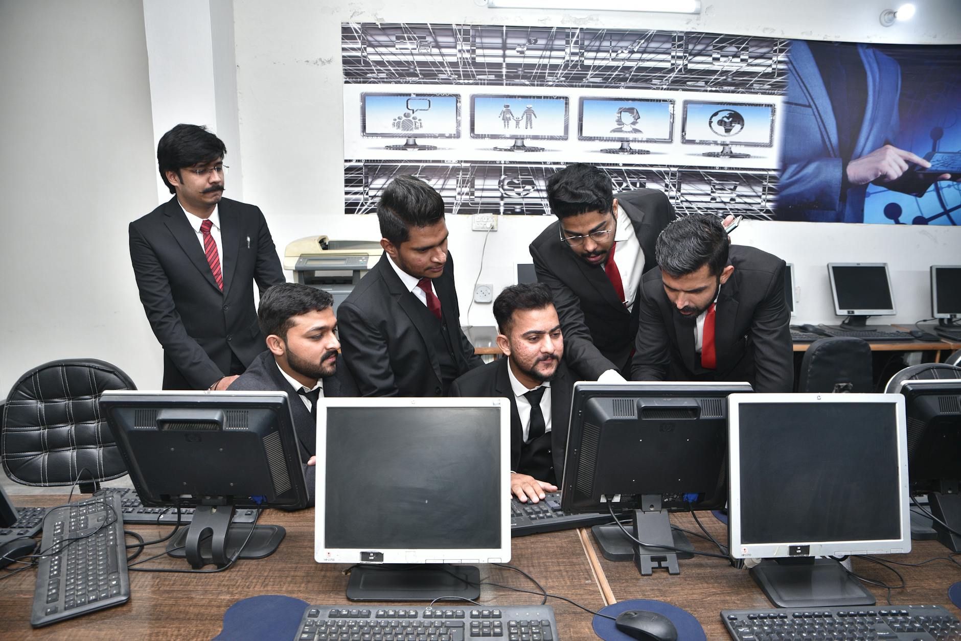 sales department office team