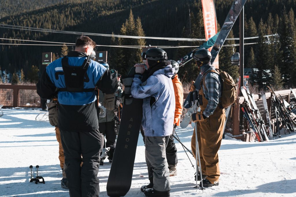 ski preparation winter mountain