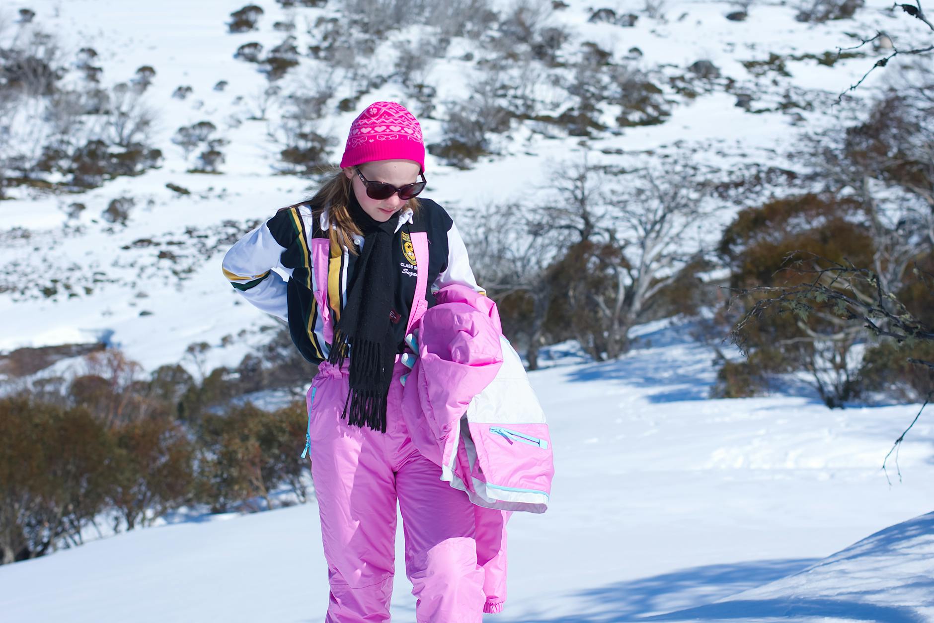 winter sport without down jacket