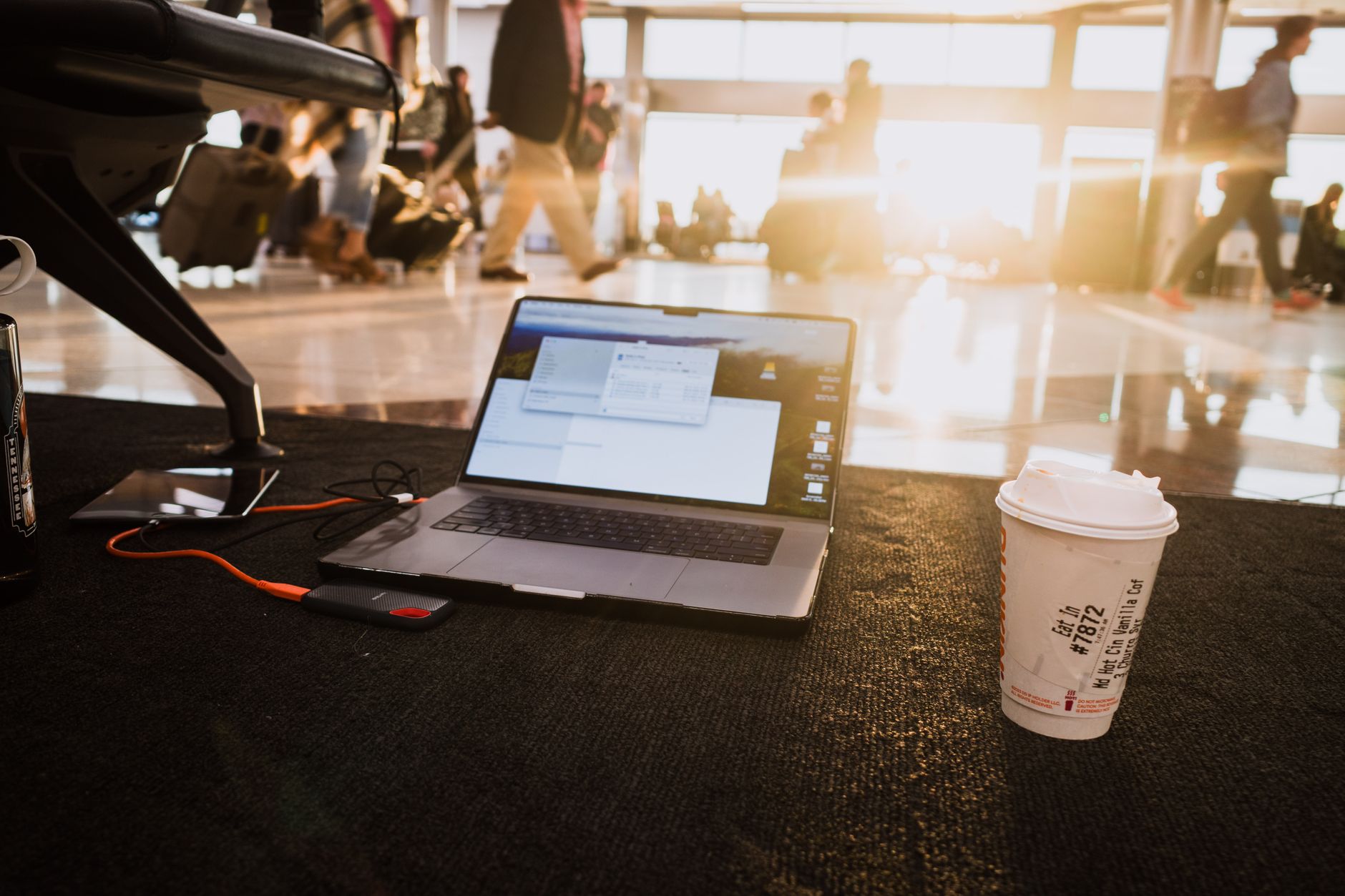 laptop travel airport portable