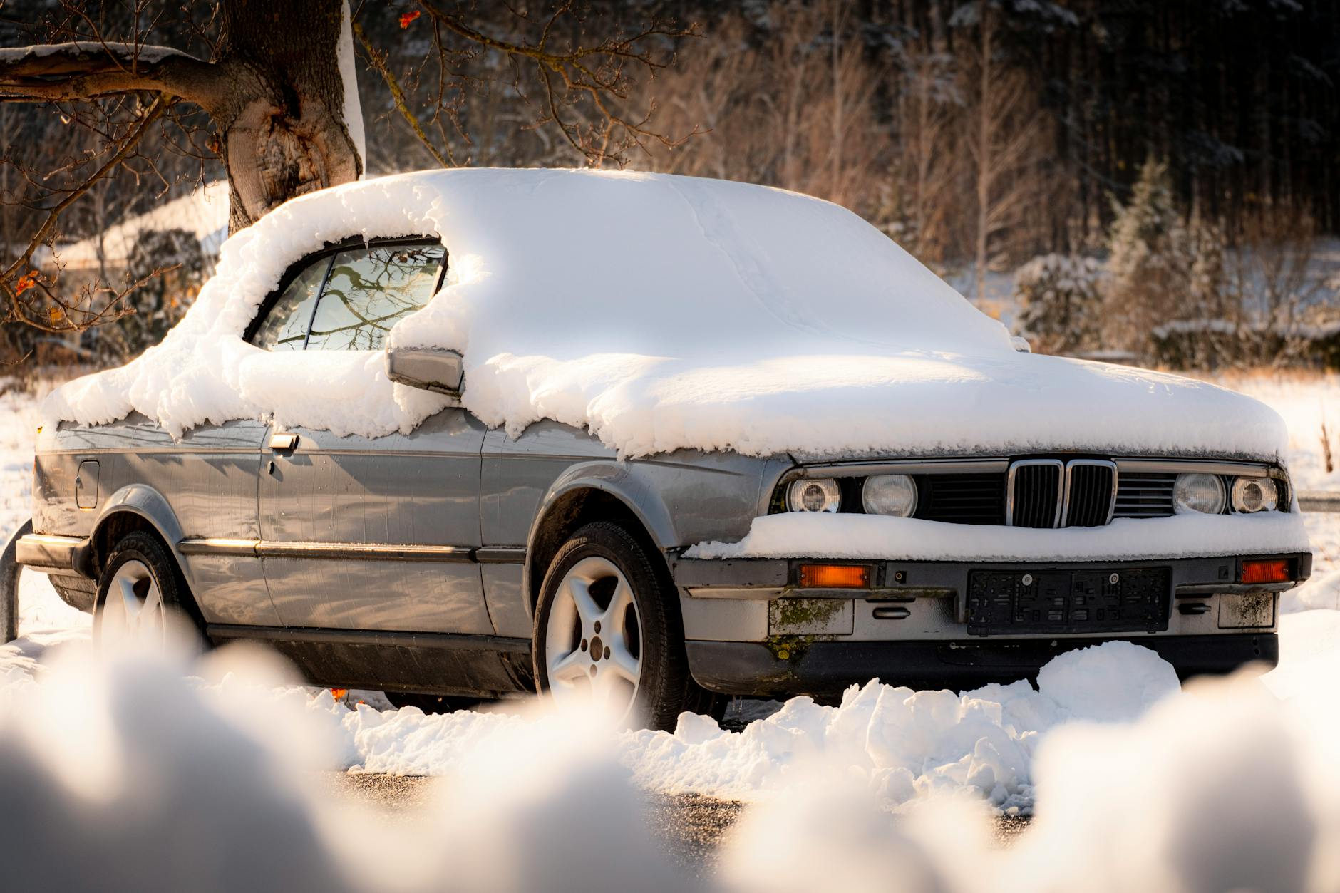 car cover winter snow